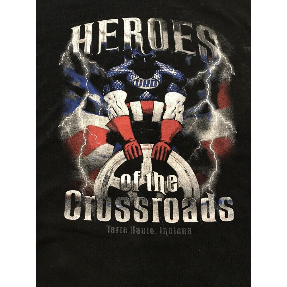 Cross Roads Terre Haute Indiana Race Track Drag‎ Racing T-shirt